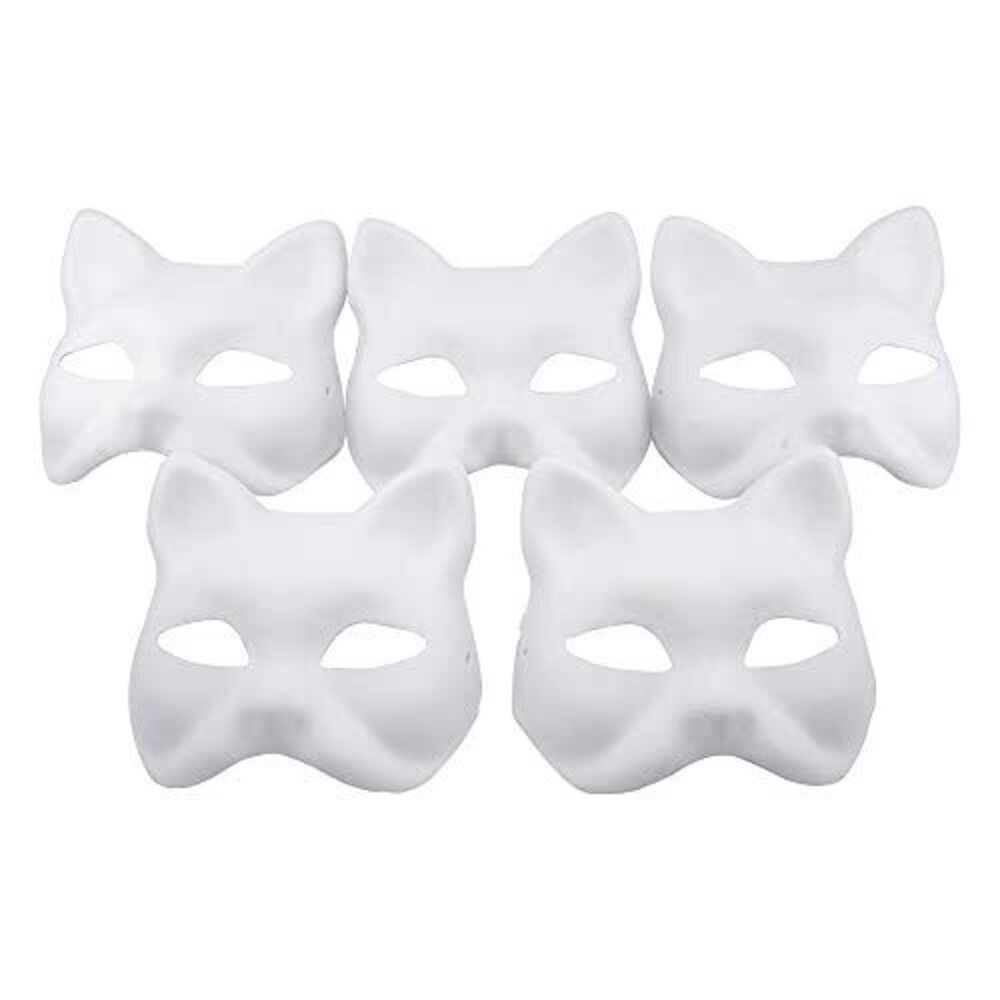 2765 Fox Mask DIY Paintable Cosplay Accessories Mask for Party Masquerade